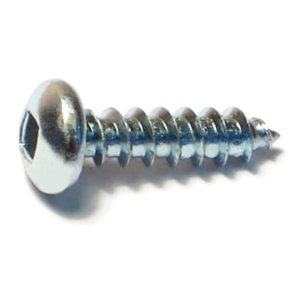 Midwest Fastener Sheet Metal Screw, #10 x 3/4 in, Zinc Plated Steel Pan Head Square Drive, 35 PK 64042 - main